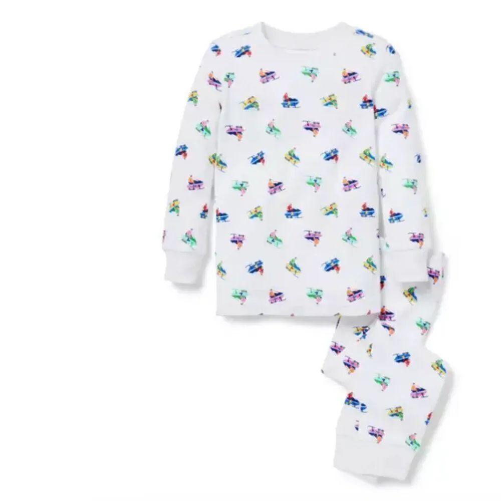 Janie and Jack 100048412 Good Night Pajamas in Snowmobile NWT size 12-18 months